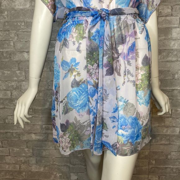 NWT! BECCA Floral V-Neck Cover-Up Tunic M/L - Picture 5 of 10